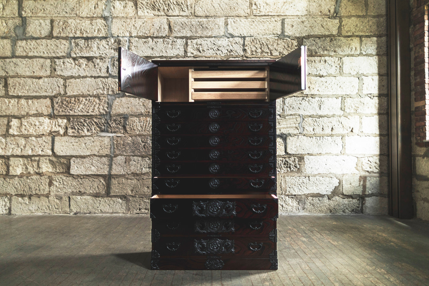 Iwayado Tansu Three-tier Seiri Tansu (ordinary chest)/整理箪笥